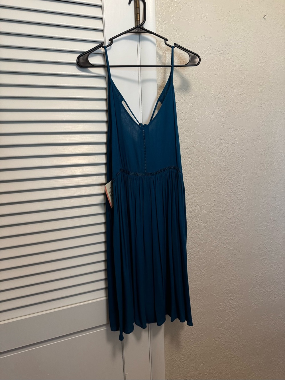 Salt Life Teal Spaghetti-Strap Swing Dress